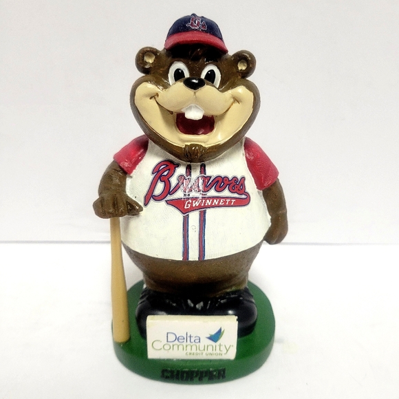 CHOPPER Gwinnett Braves Mascot Bobblehead Bank Atlanta Alexander Global Rare - Picture 3 of 8